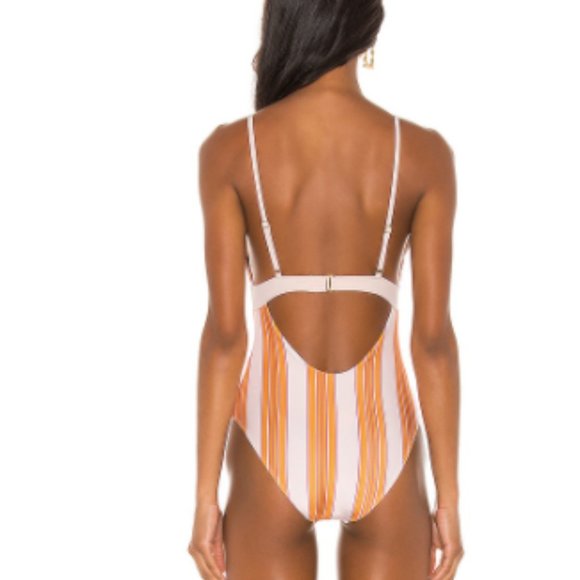 Striped One Piece Swimsuit - Picture 3 of 5